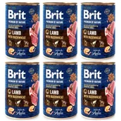Mokra karma dla psów - Brit Premium by Nature Jagnięcina z gryką 6 x 800 g - miniaturka - grafika 1