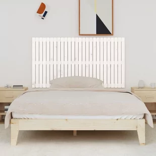 Wezgłowie łóżka, białe, 166x3x90 cm, lite drewno sosnowe Lumarko - Inne meble do sypialni - miniaturka - grafika 4