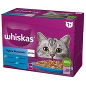 Mokra karma dla kotów - Whiskas Sasz Gal BiaRyb/Dor/Łos/Tuń 12x85g - miniaturka - grafika 1