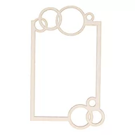 Scrapbooking - EKO-DECO, ramka z kółkami, kartonowa - miniaturka - grafika 1