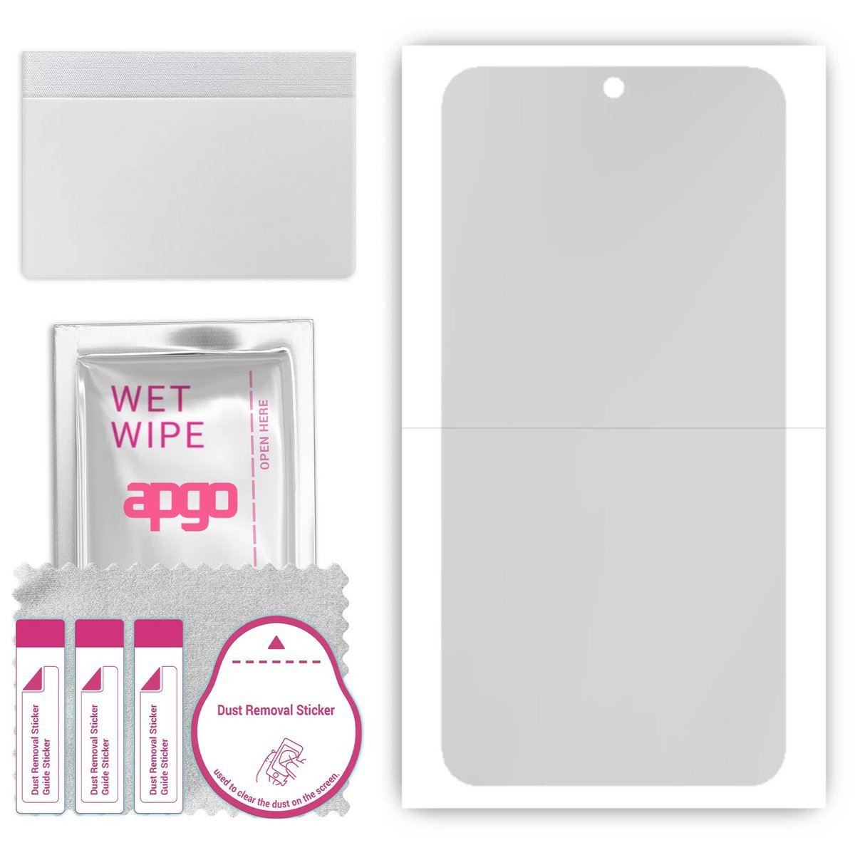 Folia ochronna hydrożelowa na ekran do Samsung Galaxy Z Flip 6 - apgo Flip Fold Clear Hydrogel HD HQ FLEX - bez bąbelków na zagięciu