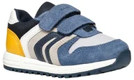 Buty dla chłopców - Geox B ALBEN Boy A, Trampki dziecięce-dziecięce, dżinsy/żółte, 22 EU, żółte, 22 EU - miniaturka - grafika 1