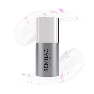 Semilac - Top do lakierów hybrydowych T22 Flower Flakes 7ml - Lakiery hybrydowe - miniaturka - grafika 1