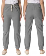 Spodnie damskie - Cienkie Spodnie Damskie Bawełniane 1996-9 2XL3XL - miniaturka - grafika 1