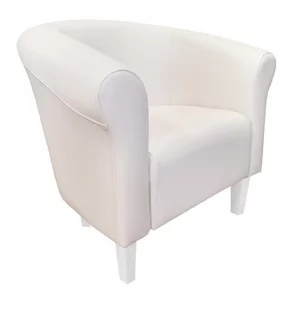 ATOS Fotel Milo D10 biały nogi 15 białe - Fotele - miniaturka - grafika 1