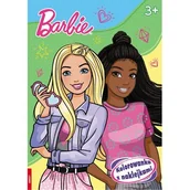 Kolorowanki, wyklejanki - Barbie. Kolorowanka z naklejkami - miniaturka - grafika 1