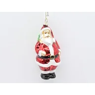 Ozdoby bożonarodzeniowe - Mikołaj zawieszka 12,8 x 6,4 cm czerwony - miniaturka - grafika 1