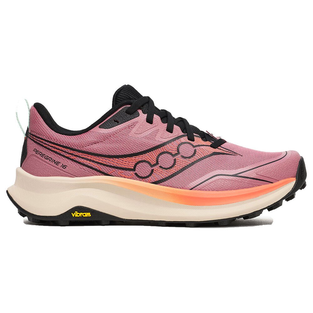 Damskie buty do biegania Saucony Peregrine 16 Mauve/Salmon UK 6,5