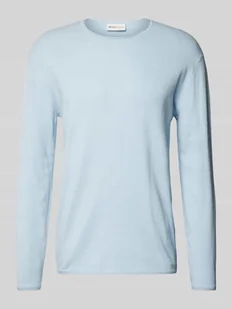 Sweter o kroju regular fit z fakturowanym wzorem - Swetry męskie - miniaturka - grafika 1