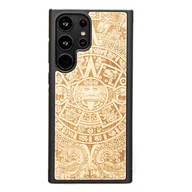 Etui i futerały do telefonów - Drewniane Etui Bewood Samsung Galaxy S23 Ultra KALENDARZ AZTECKI ANIEGRE - miniaturka - grafika 1