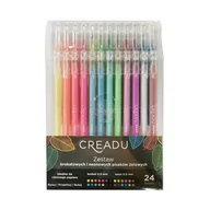 Kredki, ołówki, pastele i pisaki - Creadu, pisaki żelowe, 24 kolory - miniaturka - grafika 1