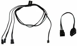 Alphacool Kabel Digital RGB LED Y 3-drożny ze złączem JST czarny - 60cm - Chłodzenie wodne - miniaturka - grafika 1