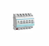 Gniazdka elektryczne - Hager Polo KNX system Sterownik załączający / żaluzjowy 16 A, 10-/5-krotny, C-load, 6 mod TYA610D TYA610D - miniaturka - grafika 1