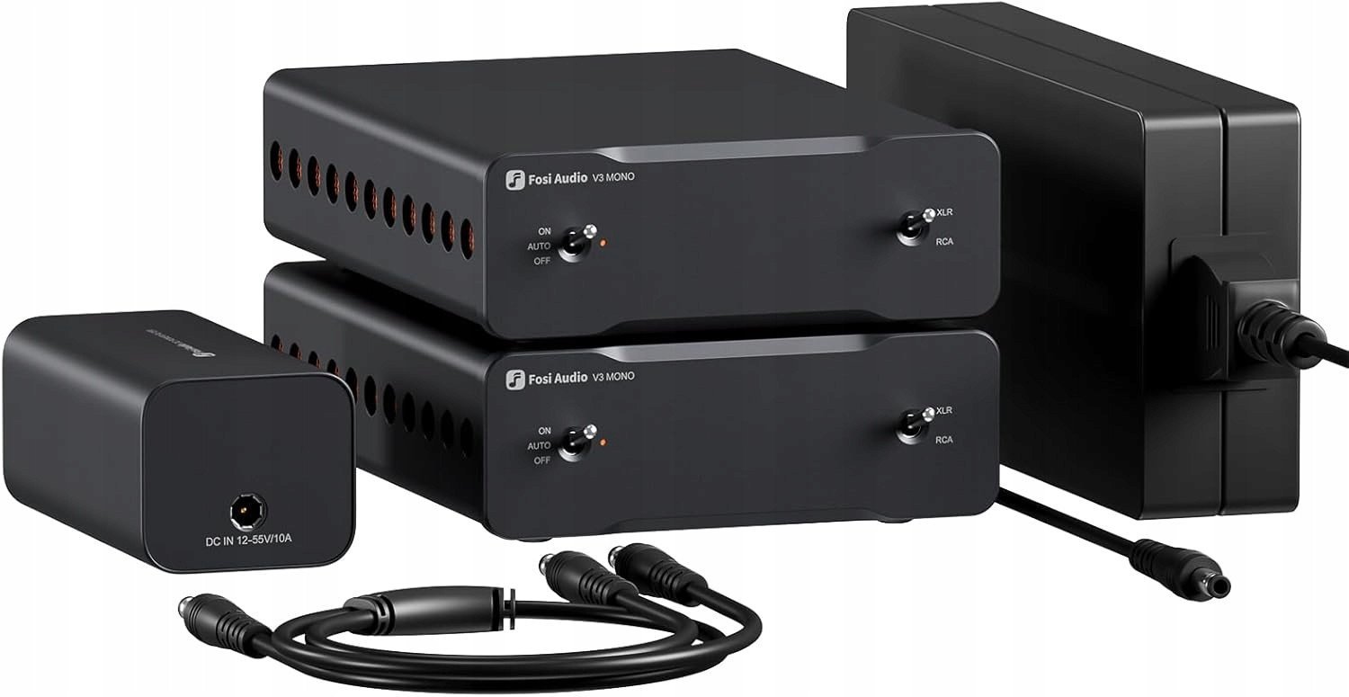 Fosi Audio V3 Mono 240W HiFi RCA/XLR 48V 10A
