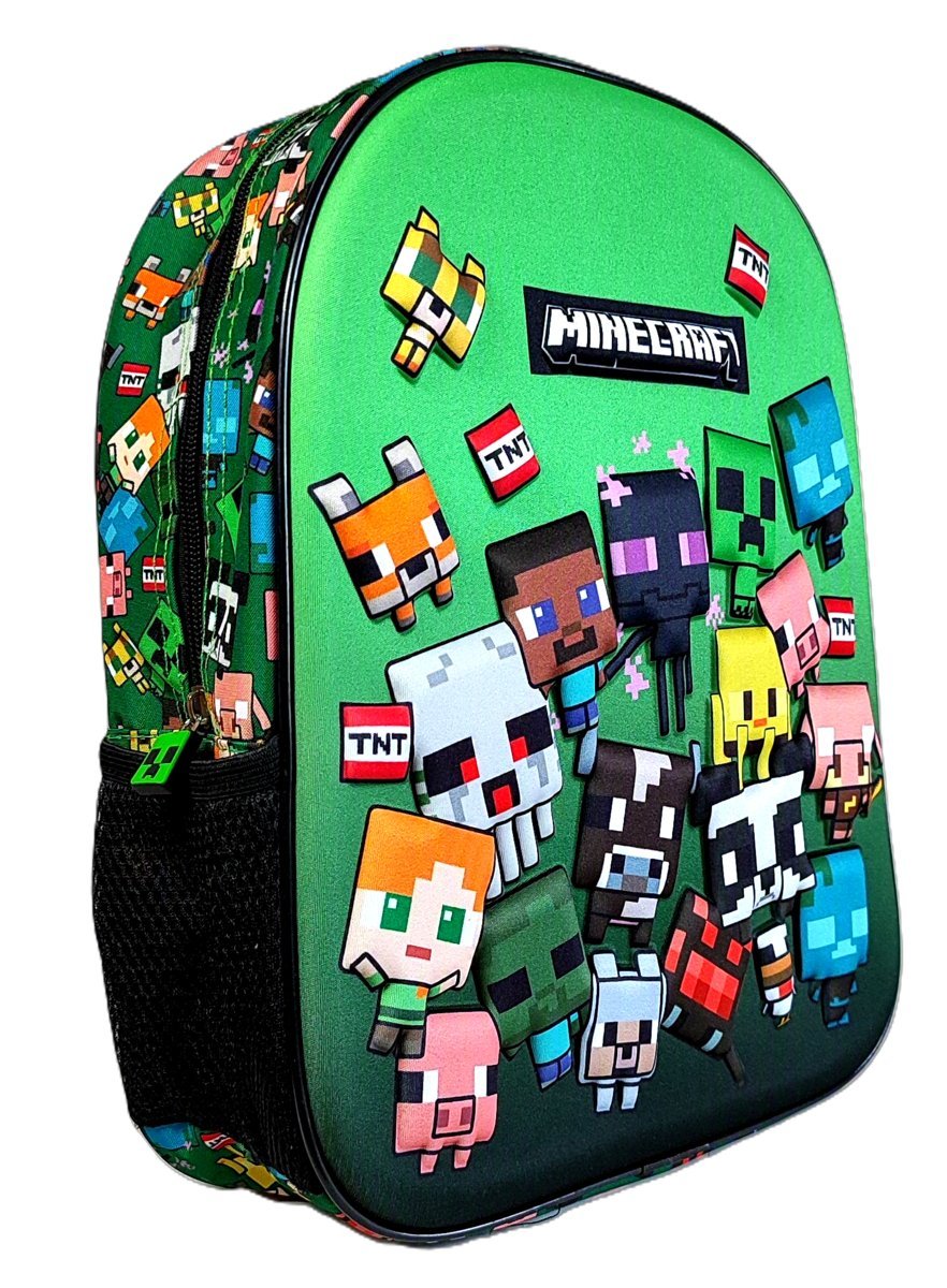 Plecak 3D przedszkolny - Minecraft Characters 30 x 25 x 9 cm