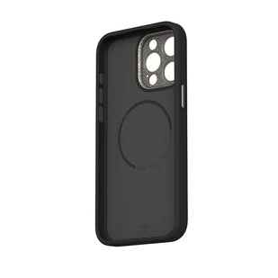 Moshi Napa MagSafe - Skórzane etui iPhone 15 Pro (Midnight Black) - Etui i futerały do telefonów - miniaturka - grafika 3