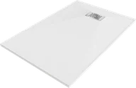 Brodziki prysznicowe - Mexen Hugo brodzik prostokątny SMC 120 x 70 cm, biały, maskownica inox - 42107012-X - miniaturka - grafika 1
