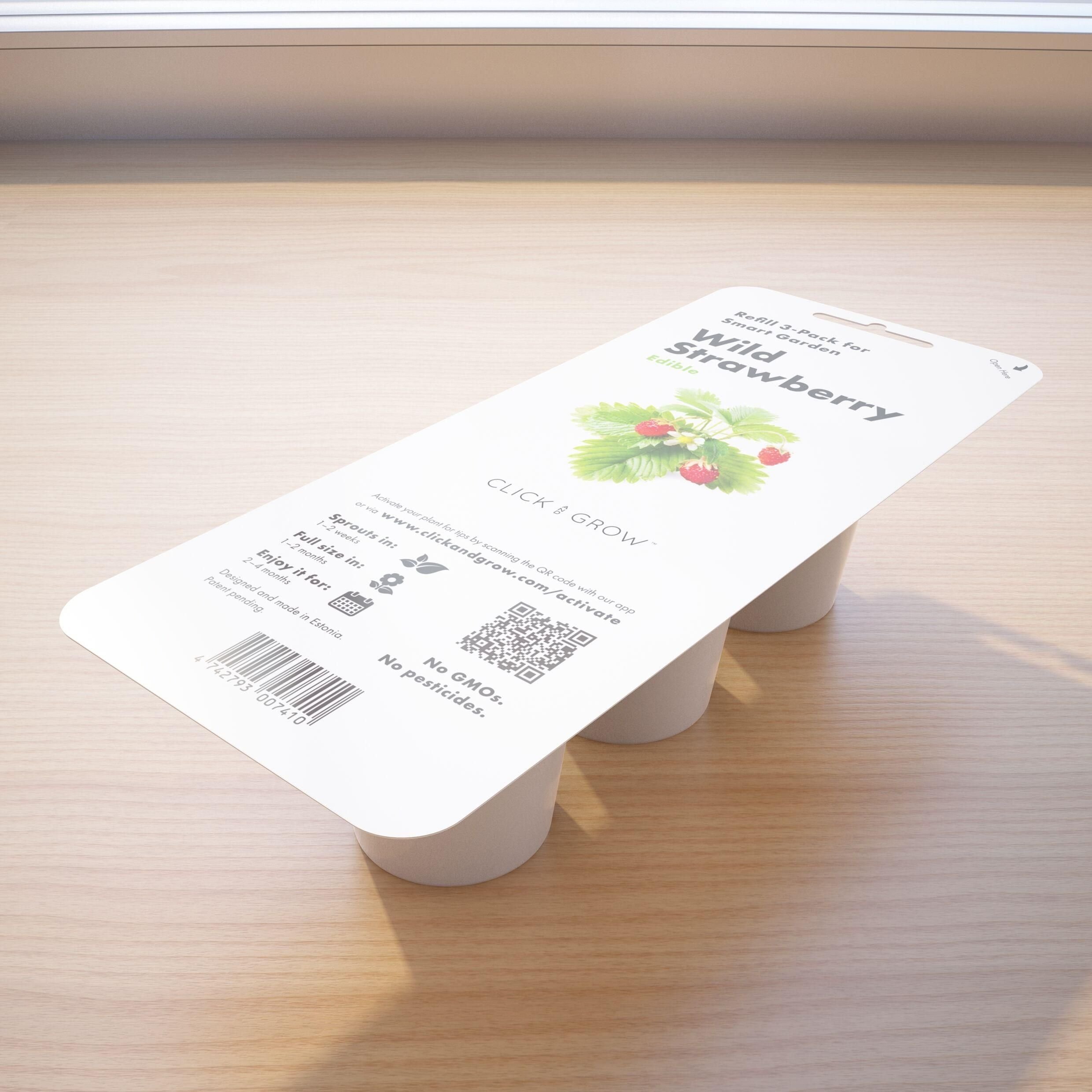 Click and Grow Click&Grow Kapsułki z nasionami Smart Soil Poziomka 3pak