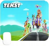 Podkładki pod mysz - PODKŁADKA POD MYSZKĘ Z NADRUKIEM GAZU GAZU PIESKI WZORY-TEKST -20X24 - miniaturka - grafika 1