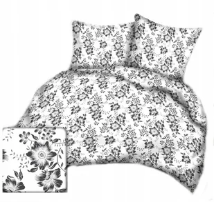 pościel bawełna lux 180x200 + 2 poszewka B 343-2 kwiaty szare na białym - Pościel pościel bawełna lux 180x200 + 2 poszewka B 343-2 kwiaty szare na białym - Pościel - miniaturka - grafika 1