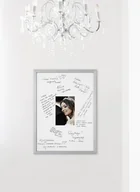 Ramki na zdjęcia - Ramka Na Wesele Ślub- Srebrna Rama. Ramka Z Passe Partout O Rozmiarze 30X40 Cm - miniaturka - grafika 1