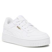 Buty dla dziewczynek - Sneakersy Puma Carina Street PS 393847 01 Puma White-Puma White-Puma Gold - miniaturka - grafika 1