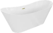 Wanny - Mexen Celia wanna wolnostojąca 170 x 75 cm, biała, przelew złoty szczotkowany - 52331707500-55 - miniaturka - grafika 1