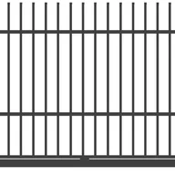 Ogrodzenia - Polbram Brama przesuwna Majorka 4x1,5 m prawa antracytowa automat - miniaturka - grafika 1