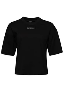 Koszulki i topy damskie - Superdry Damska koszulka Code Tech Os Boxy, Czarny, L - grafika 1
