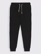 Spodnie i spodenki dla dziewczynek - Coccodrillo Spodnie dresowe ZC2120101FTK Czarny Regular Fit - miniaturka - grafika 1
