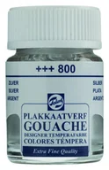 Farby i media malarskie - Talens Gouache Extra Fine Farba 16ml 800 Silver - miniaturka - grafika 1