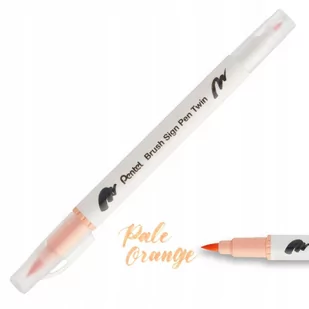 Pisak PENTEL Brush Sign Pen Twin SESW30 pale orang - Kredki, ołówki, pastele i pisaki - miniaturka - grafika 1