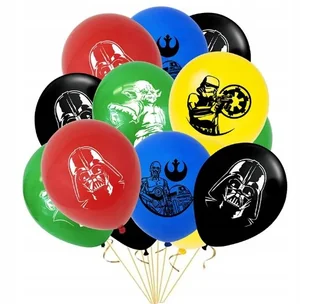 Balon Balony Gwiezdne Wojny 15szt Darth Vader Yoda Stormtroper - Balony i akcesoria - miniaturka - grafika 1