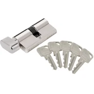Zamki i wkładki - Lob Wkładka bębenkowa ARES WG54-30/30 nikiel z gałką 5 kluczy - miniaturka - grafika 1