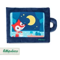 Zawieszki dla dzieci i niemowląt - Lilliputiens Lilliputiens - Lilliputiens Miękka Książeczka Aktywizująca z Mini - Przytulanką dobranoc, Mały Lisku 18 m+ - miniaturka - grafika 1