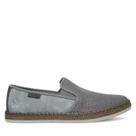 Trampki męskie - Tenisówki Rieker B5265-43 Szary - miniaturka - grafika 1