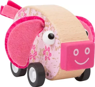 Drewniane autko świnka do zabawy dla dzieci - Samochody i pojazdy dla dzieci - miniaturka - grafika 1