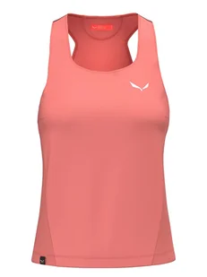 Salewa Top funkcyjny "Pedroc Dry" w kolorze czerwonym - Koszulki i topy damskie - miniaturka - grafika 1