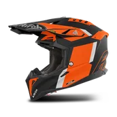 Kaski motocyklowe - Kask Cross AIROH Aviator 3 Pomarańczowy MatowyS - miniaturka - grafika 1