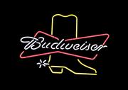 Plakaty - Budveiser beer neon sign in the Stockyards District of Fort Worth, Texas, Carol Highsmith - plakat 100x70 cm - miniaturka - grafika 1