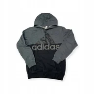Bluzy męskie - Wciągana bluza męska z kapturem Adidas S - miniaturka - grafika 1