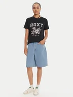 Koszulki i topy damskie - Roxy T-Shirt Oceanregular Poster ERJZT06017 Granatowy Regular Fit - miniaturka - grafika 1