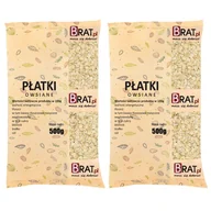 Płatki śniadaniowe i musli - Płatki owsiane 1kg (2x500g) - miniaturka - grafika 1