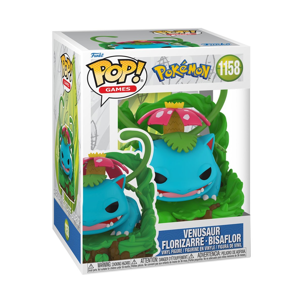 Funko, Funko POP!, GRY WIDEO, Figurka Kolekcjonerska, Pokemon, Venusaur