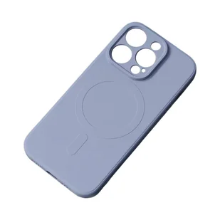 Silikonowe magnetyczne etui iPhone 13 Pro Silicone Case Magsafe - szaroniebieskie - Etui i futerały do telefonów - miniaturka - grafika 1