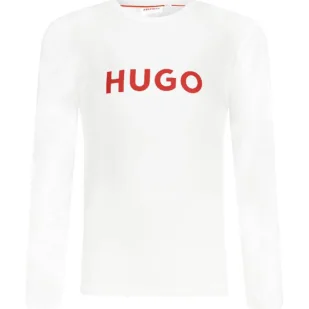 HUGO KIDS Longsleeve | Regular Fit - Koszulki dla chłopców - miniaturka - grafika 1