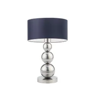 Lampy stojące - Srebrna lampa stołowa do salonu HONOLULU z 3 ozdobnymi kulami - miniaturka - grafika 1