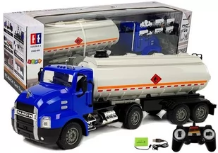 LEANToys Ciężarówka Cysterna Zdalnie Sterowana 2.4G  1:26 Pompa Wodna 8292 - Zabawki zdalnie sterowane - miniaturka - grafika 1