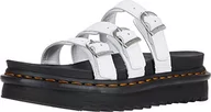 Sandały damskie - Dr. Martens Sandały damskie Blaire Slide, Biała skóra hydro - 36 EU - miniaturka - grafika 1
