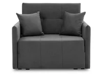 Sofy i kanapy - Fotel rozkładany, amerykanka, Drim, 97x99x82 cm, ciemny szary - miniaturka - grafika 1